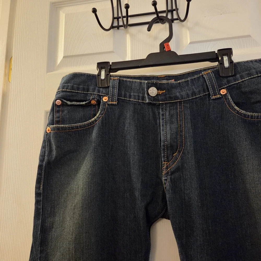 Levi's sz 16M women's Low Flare 542 jeans flap pocket stretch Y2K